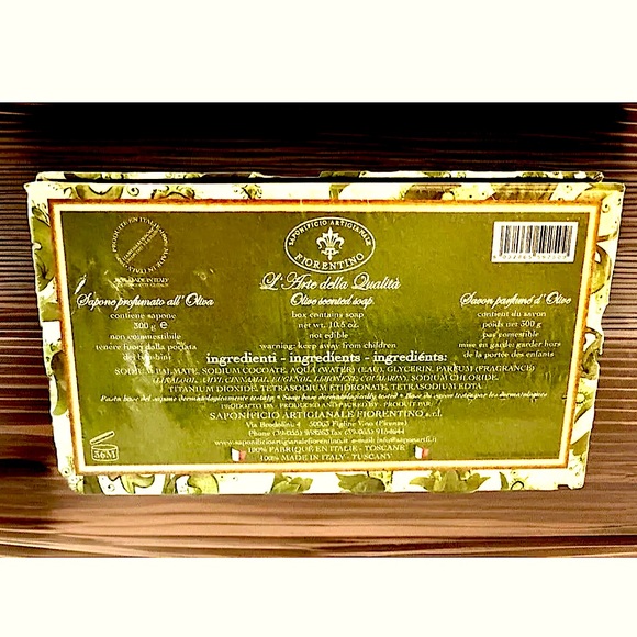🇮🇹SAPONIFICIO ARTIGIANALE FIORENTINO🇮🇹 ITALIAN HANDMADE “OLIVA TOSCANA” BAR SOAP - Picture 6 of 8